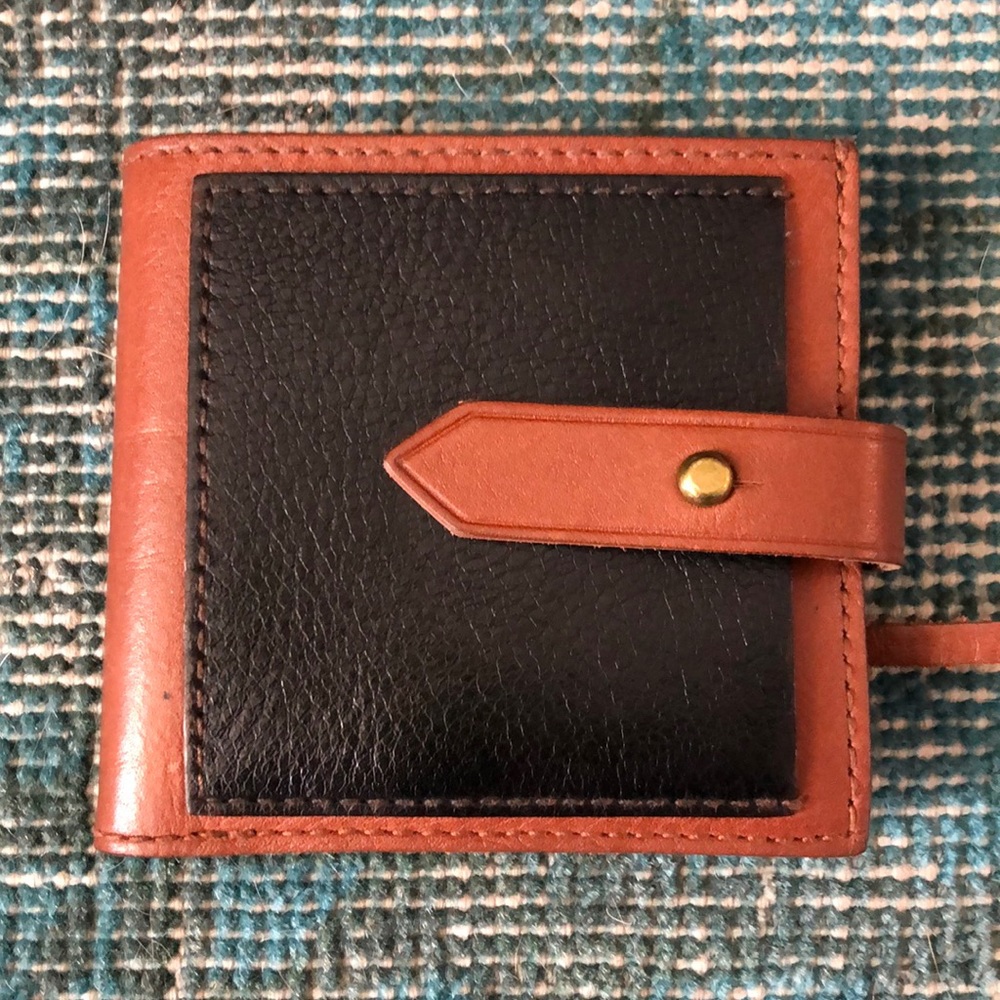 MADEWELL small post wallet GUC black and tan